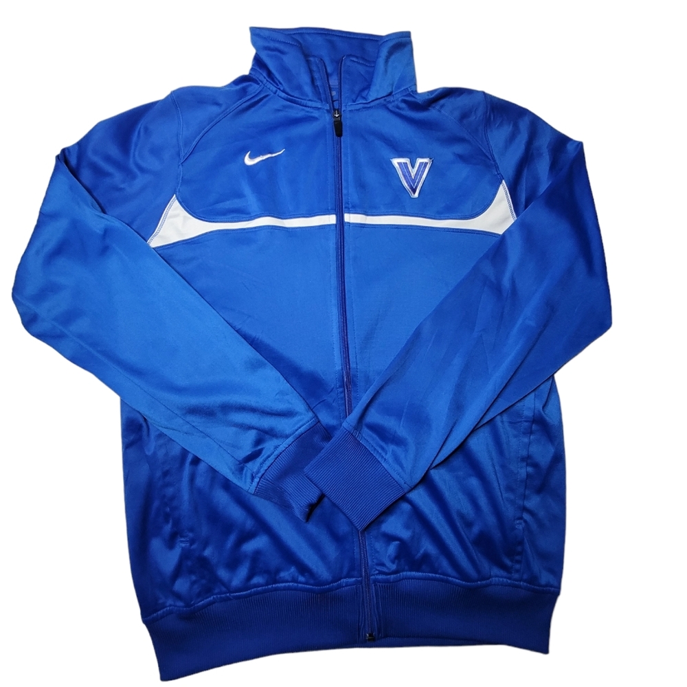 Nike Track Jacket Blue Full Zip Athletic Men's Sz Medium Villa Maria 379176-494